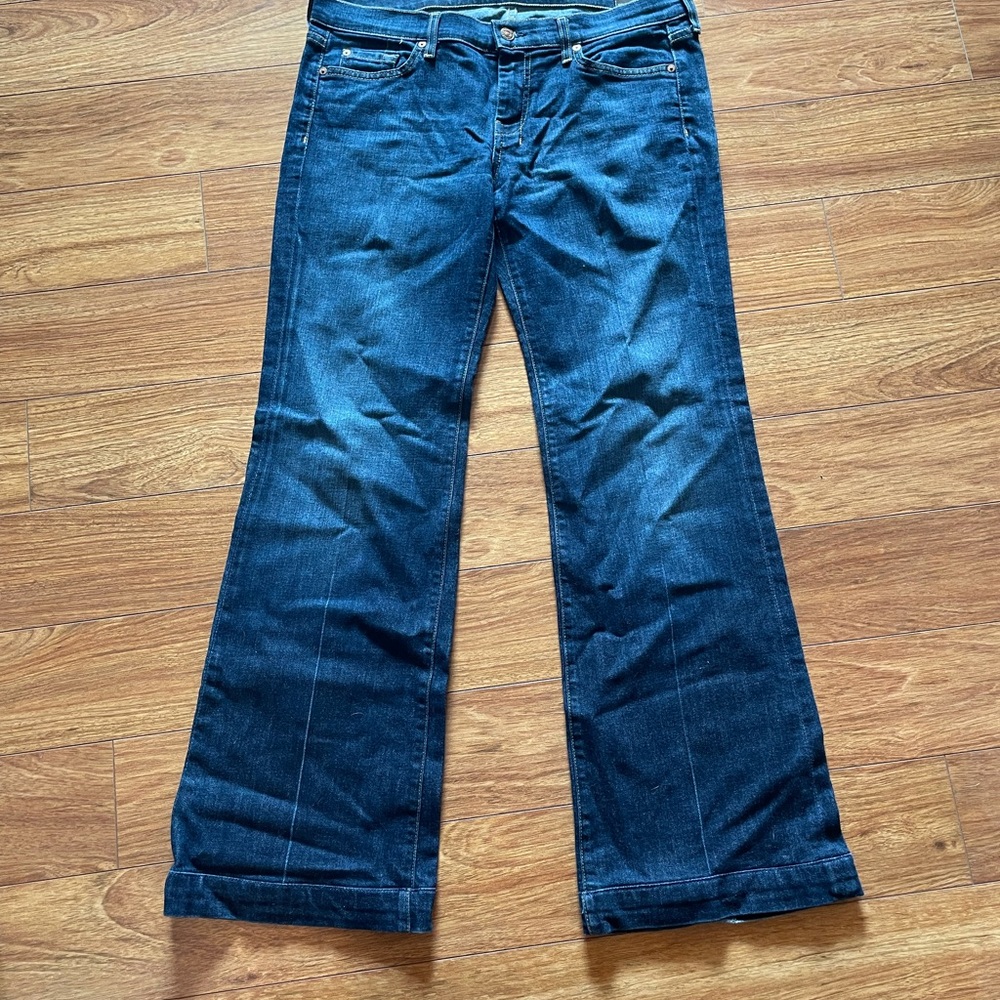 Wide leg 7 for all Mankind dojo jeans